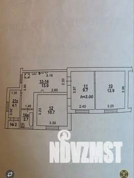 3-к квартира, вторичка, 54м2, 1/1 этаж