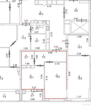 1-к квартира, вторичка, 39м2, 8/9 этаж