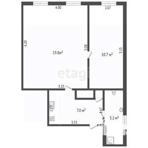 2-к квартира, вторичка, 40м2, 1/3 этаж