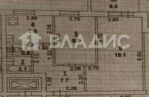 2-к квартира, вторичка, 44м2, 5/9 этаж
