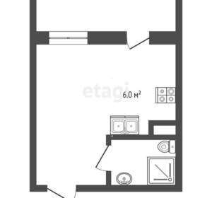 Студия квартира, вторичка, 31м2, 14/26 этаж