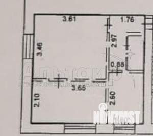 1-к квартира, вторичка, 31м2, 1/4 этаж