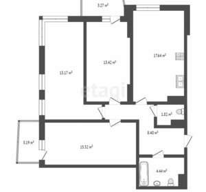 3-к квартира, вторичка, 80м2, 9/24 этаж