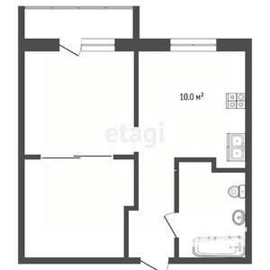 2-к квартира, вторичка, 46м2, 7/20 этаж