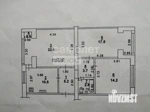 3-к квартира, вторичка, 77м2, 3/5 этаж