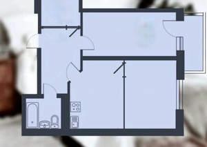 2-к квартира, вторичка, 60м2, 2/17 этаж