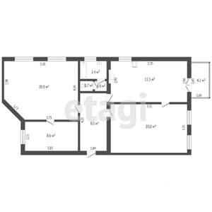 3-к квартира, вторичка, 79м2, 2/3 этаж