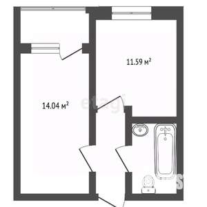 1-к квартира, сданный дом, 37м2, 11/27 этаж