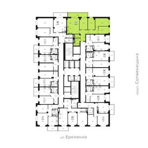 5-к квартира, вторичка, 100м2, 7/24 этаж