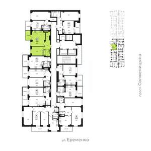 2-к квартира, вторичка, 48м2, 2/24 этаж