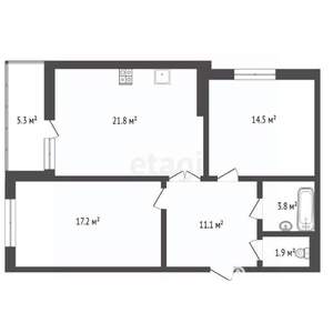 2-к квартира, вторичка, 70м2, 21/24 этаж