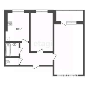 2-к квартира, вторичка, 69м2, 3/10 этаж