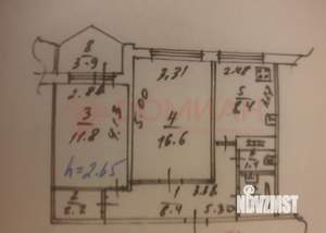 2-к квартира, вторичка, 51м2, 6/9 этаж