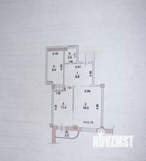 1-к квартира, вторичка, 50м2, 3/17 этаж