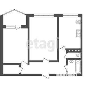 2-к квартира, вторичка, 52м2, 2/9 этаж