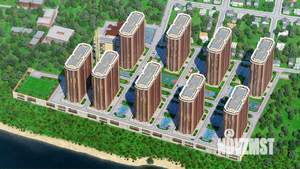 1-к квартира, строящийся дом, 38м2, 23/25 этаж