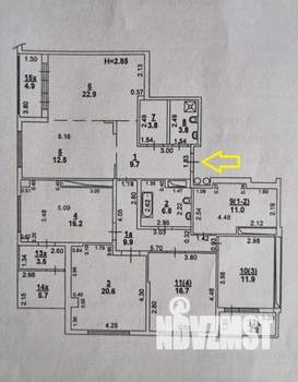 5-к квартира, вторичка, 164м2, 18/23 этаж
