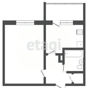 1-к квартира, вторичка, 40м2, 9/10 этаж