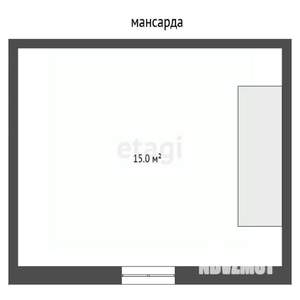 1-к квартира, вторичка, 30м2, 2/2 этаж