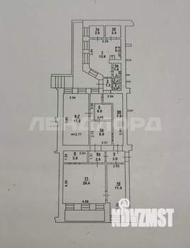 3-к квартира, вторичка, 100м2, -1/4 этаж