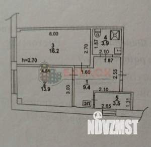 2-к квартира, вторичка, 47м2, 2/5 этаж