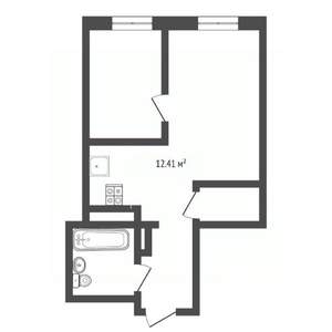 1-к квартира, вторичка, 42м2, 20/26 этаж