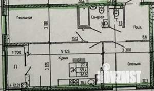 2-к квартира, вторичка, 67м2, 9/22 этаж