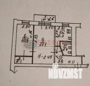 2-к квартира, вторичка, 45м2, 3/5 этаж
