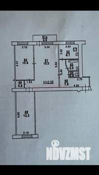 3-к квартира, вторичка, 57м2, 4/5 этаж
