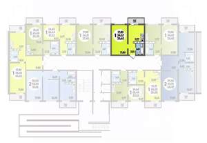 1-к квартира, строящийся дом, 36м2, 14/16 этаж