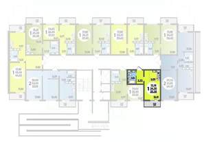 Студия квартира, строящийся дом, 25м2, 6/16 этаж