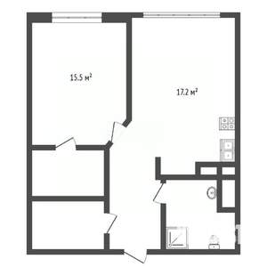 1-к квартира, вторичка, 42м2, 11/19 этаж