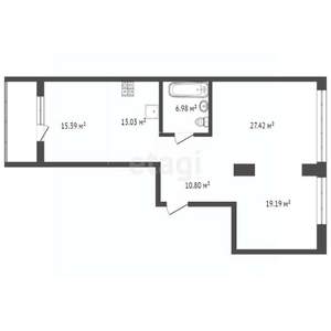 2-к квартира, вторичка, 98м2, 16/32 этаж