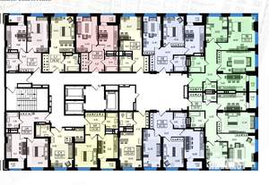 2-к квартира, строящийся дом, 51м2, 19/22 этаж