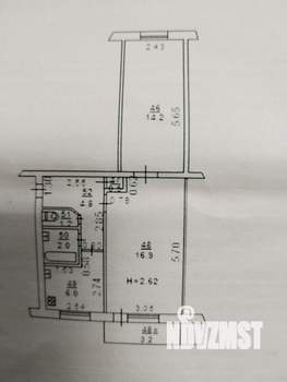 2-к квартира, вторичка, 49м2, 5/5 этаж