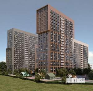 1-к квартира, строящийся дом, 35м2, 7/20 этаж