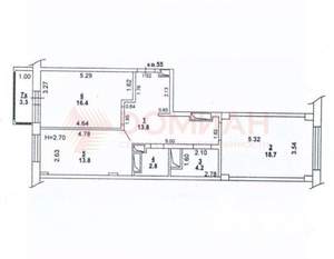 2-к квартира, вторичка, 74м2, 12/24 этаж