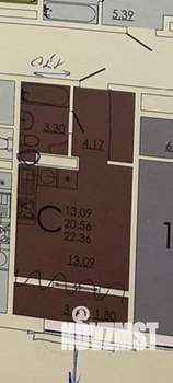 Студия квартира, вторичка, 22м2, 11/24 этаж