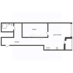 2-к квартира, вторичка, 49м2, 7/24 этаж