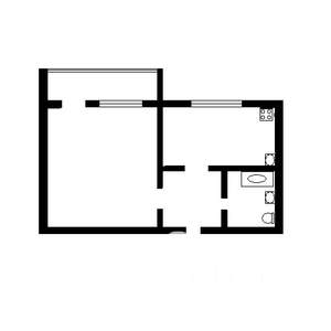 1-к квартира, вторичка, 30м2, 5/5 этаж