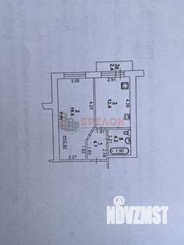 1-к квартира, вторичка, 43м2, 9/10 этаж