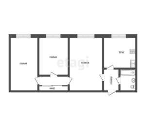 3-к квартира, вторичка, 82м2, 7/9 этаж