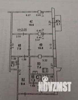 2-к квартира, вторичка, 63м2, 5/6 этаж