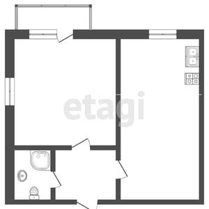 Студия квартира, вторичка, 21м2, 5/9 этаж