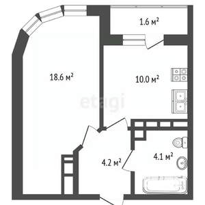 1-к квартира, вторичка, 37м2, 24/24 этаж