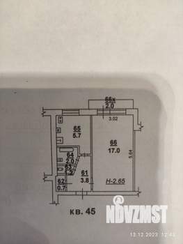 1-к квартира, вторичка, 33м2, 4/6 этаж