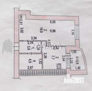 1-к квартира, вторичка, 38м2, 8/10 этаж