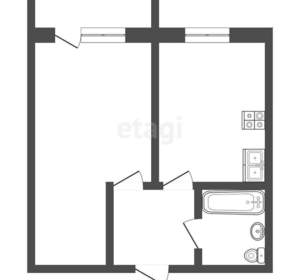 1-к квартира, вторичка, 42м2, 13/18 этаж