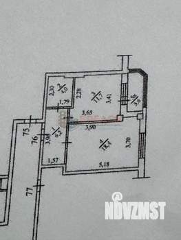 2-к квартира, вторичка, 41м2, 3/5 этаж