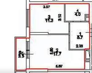 1-к квартира, вторичка, 39м2, 3/24 этаж